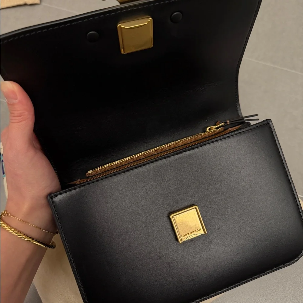 Tory Burch Black and Gold Crossbody Bag - Picture 3 of 12